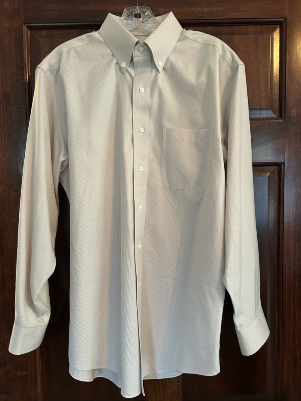 Jos. A. Bank Men's Button-Down Dress Shirt - Light Beige